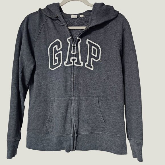Gap Unisex Full Zip-Up Hoodie Logo Sweatshirt Jacket Size M - Picture 1 of 10